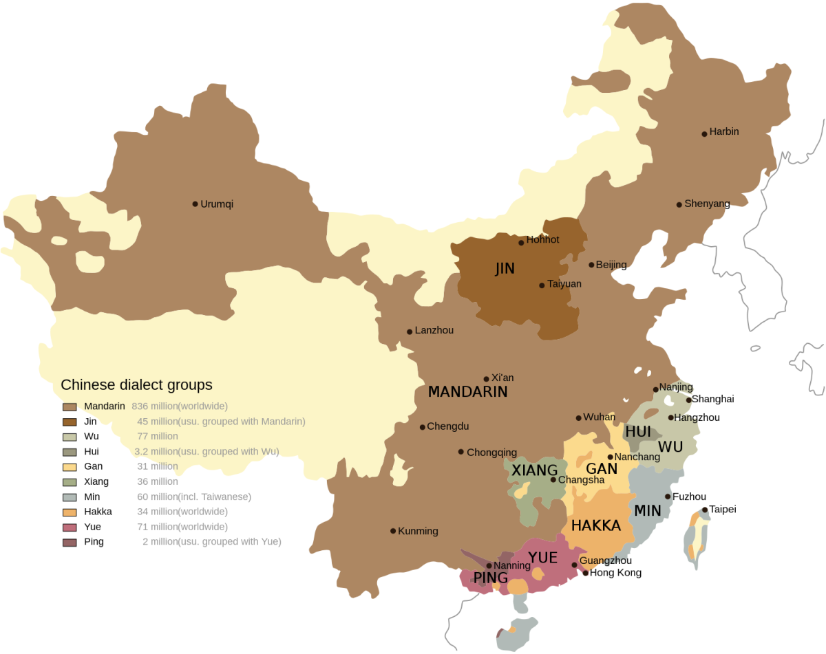 sinitic map