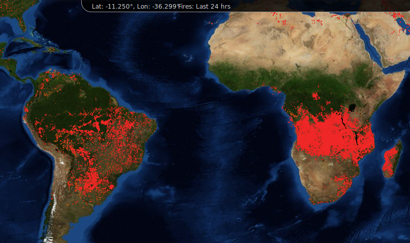 Central African fires