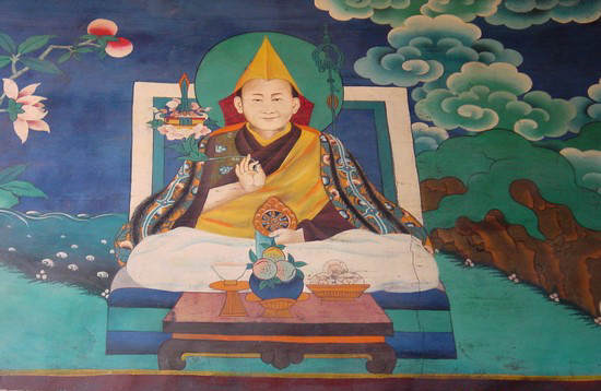 Hidden mural of Dalai Lama in Lhasa