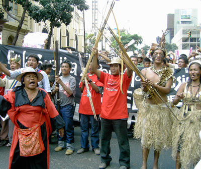 Indigenous peoples march on Caracas