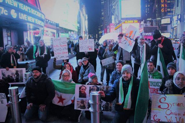 New Yorkers stand with Aleppo