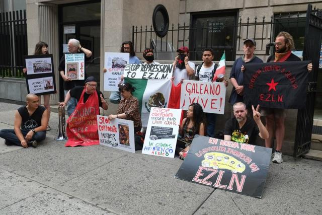 New Yorkers occupy Mexican consulate