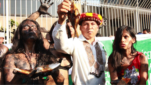 Amazonians protest in Lima over oil spills