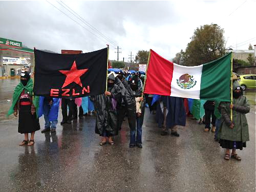 Zapatistas march on San Cristóbal de Las Casas